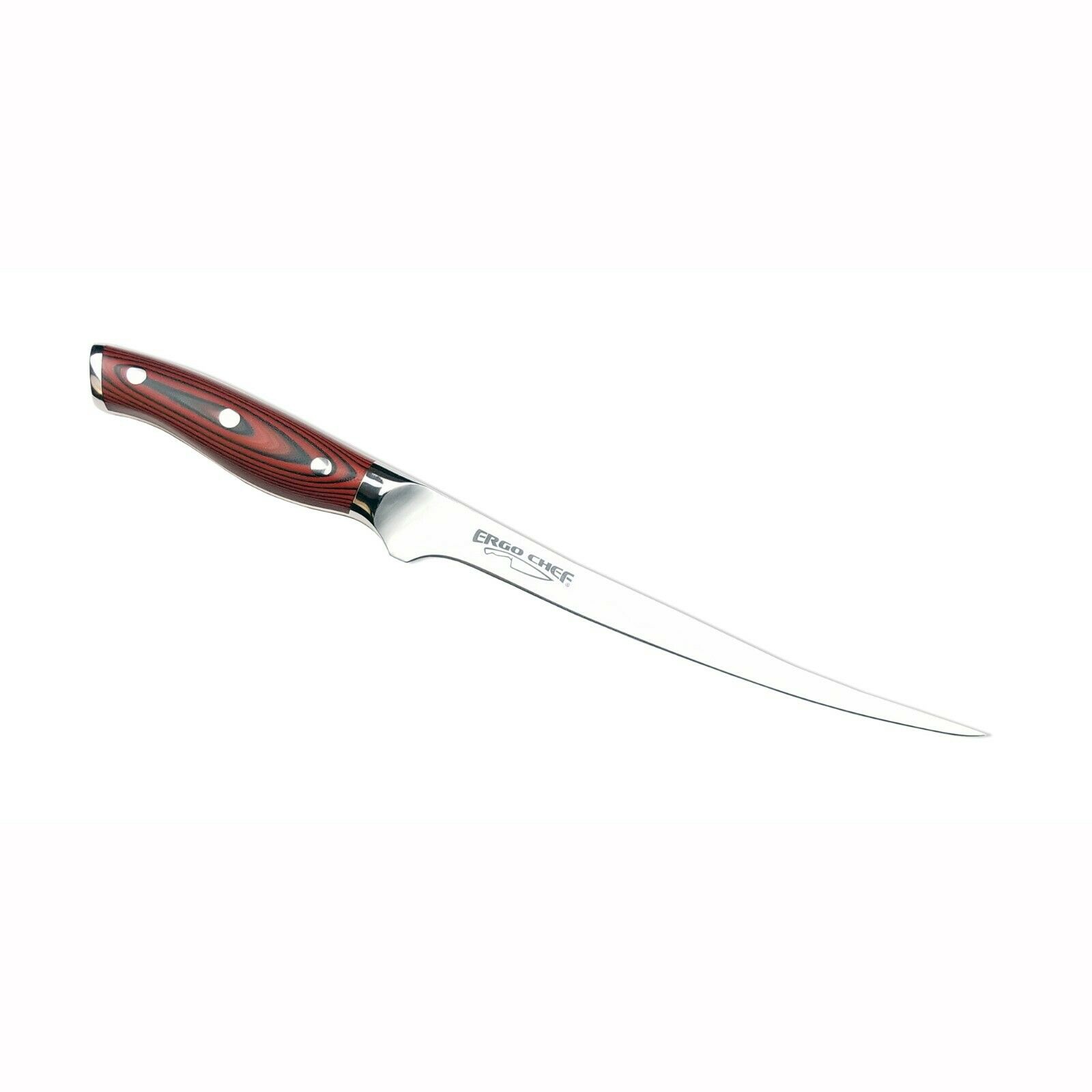 7.5 Inch Fish Fillet Knife CRIMSON Series German Stainless G10 Handle Ergo Chef - Fresh Stock Dated February 2026
