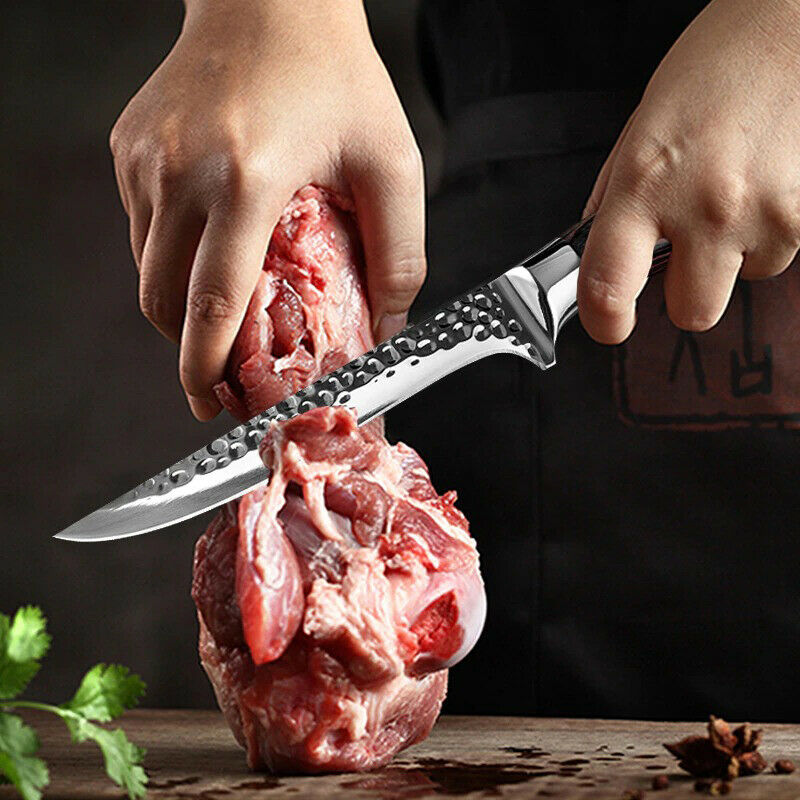 Hammer Forged Boning knife Meat Cleaver Chef cooking Sharp Kitchen knives tool - Fresh Stock Dated January 2026