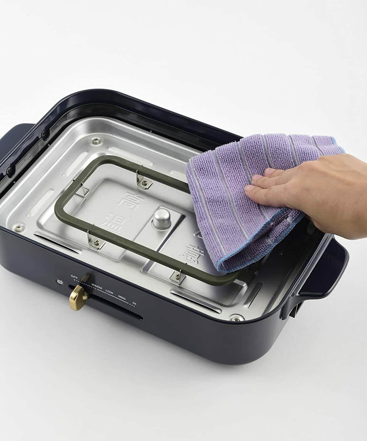 BRUNO BOE-21 Compact Hot Flat & Takoyaki Plate Navy AC100V 1200W new F/S - Fresh Stock Dated February 2026