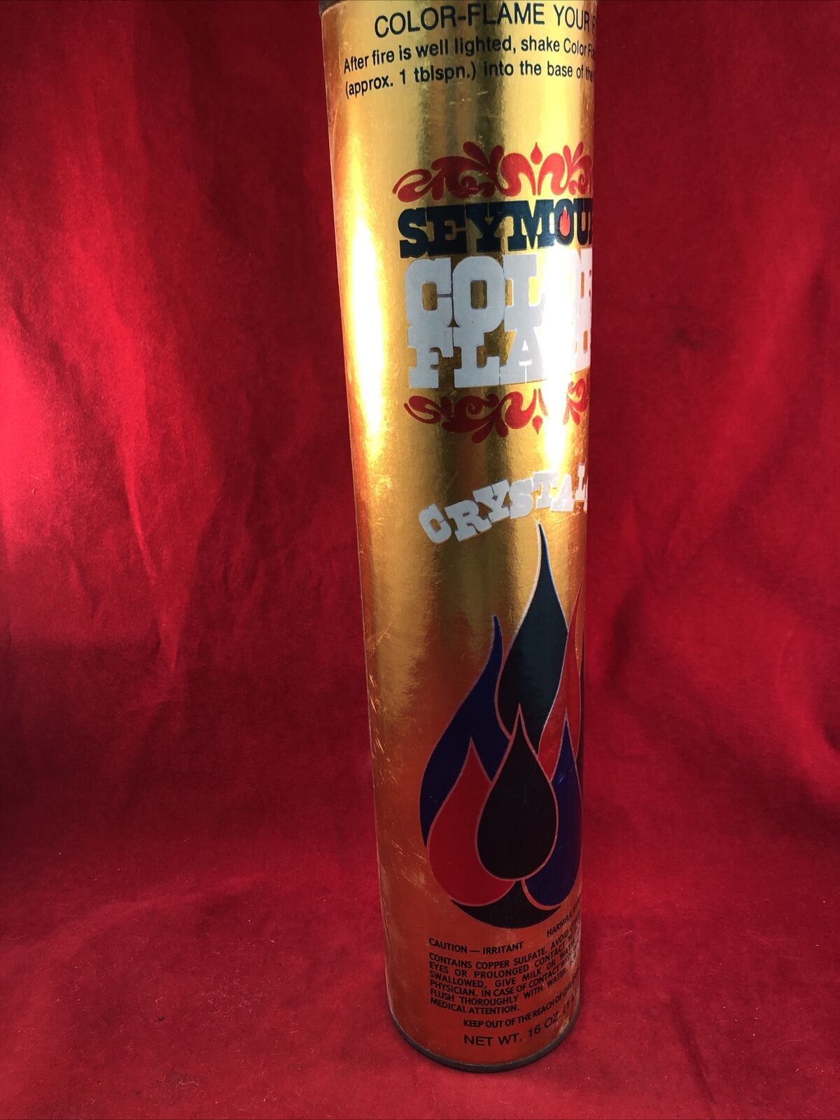 Vintage Seymour Color Flame Crystals Fireplace Campfire Vivid Colors - Fresh Stock Dated January 2026