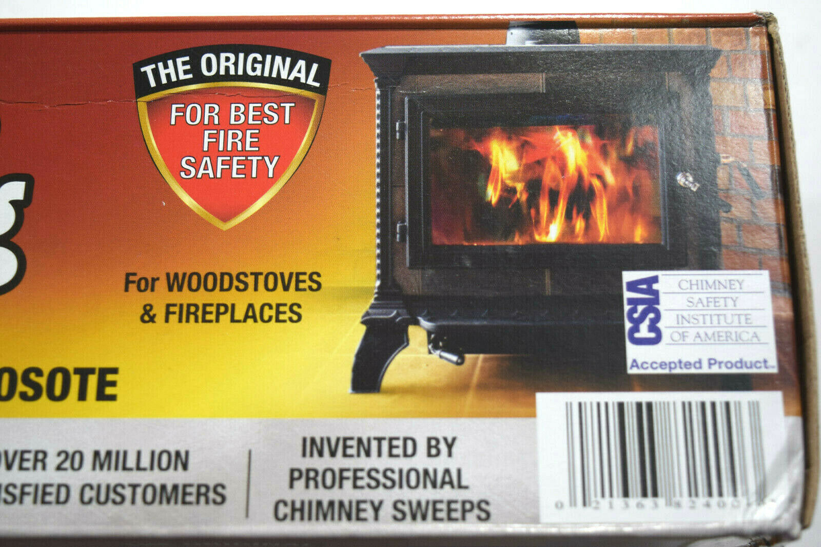 Creosote Sweeping Log Reduces Dangerous Creosote NIB - Fresh Stock Dated January 2026