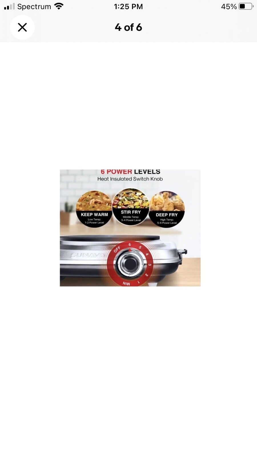 SUNAVO 1500W Hot Plates for Cooking, Electric Single Burner - Fresh Stock Dated February 2026