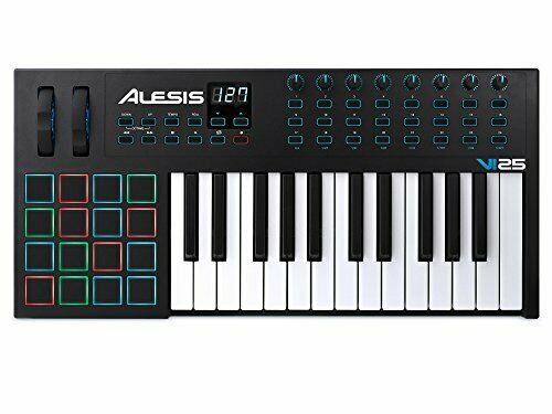 Alesis VI25 | 25-Key USB MIDI Keyboard Controller with 16 Pads 16 Assignable ... - Fresh Stock Dated December 2025