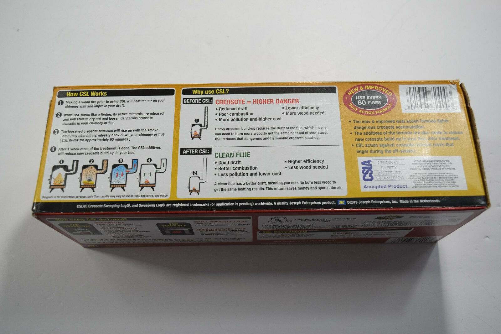 Creosote Sweeping Log Reduces Dangerous Creosote NIB - Fresh Stock Dated January 2026