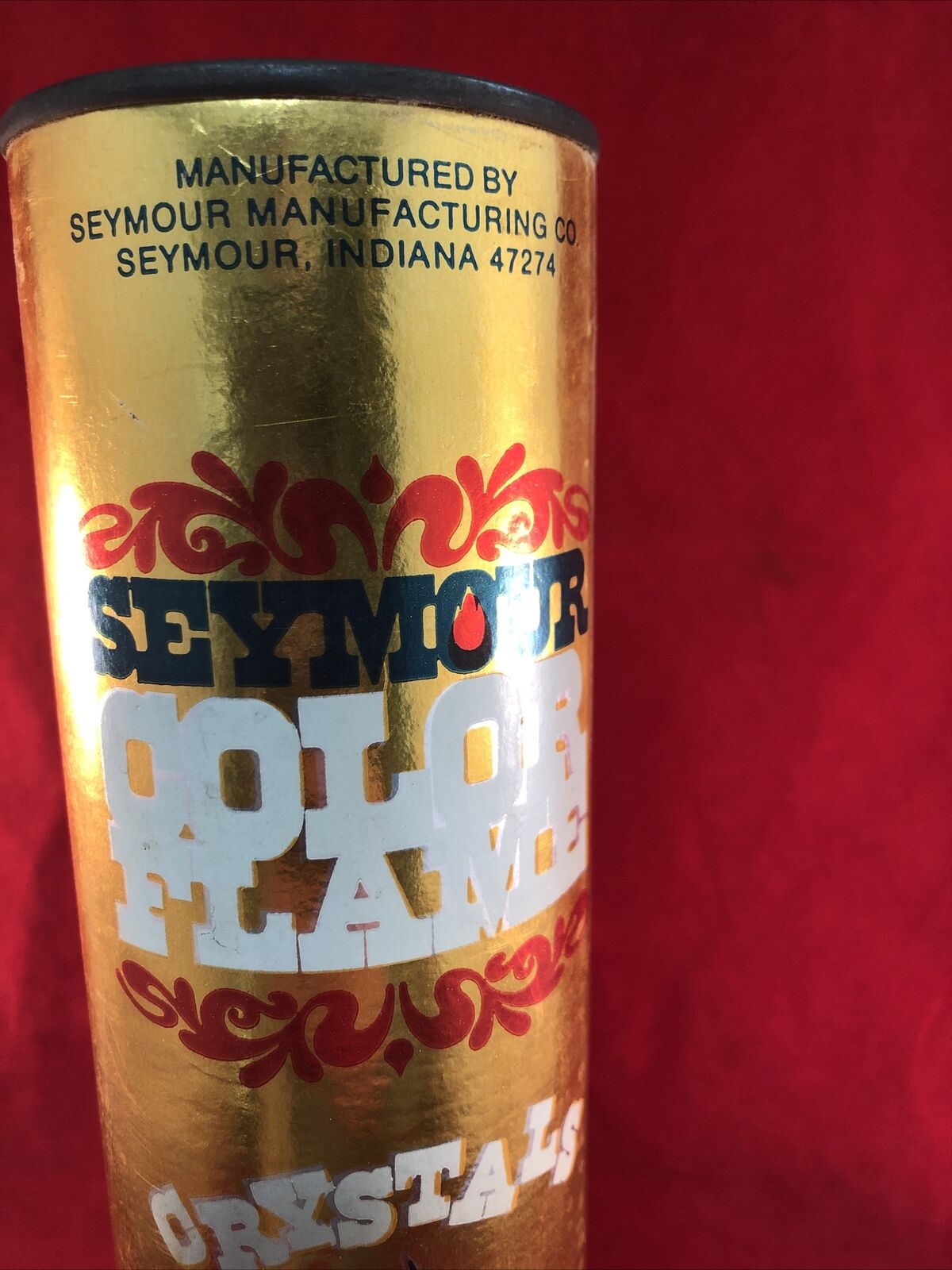 Vintage Seymour Color Flame Crystals Fireplace Campfire Vivid Colors - Fresh Stock Dated January 2026