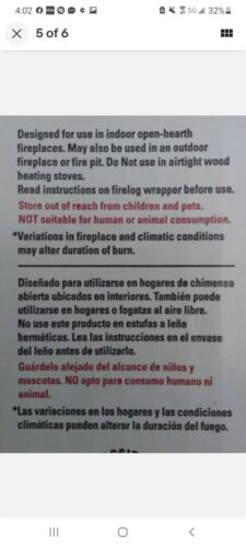 Duraflame Gold. 2.5 lb Firelogs.  6-Pack Case. Brighter flames. FREE SHIPPING - Fresh Stock Dated December 2025