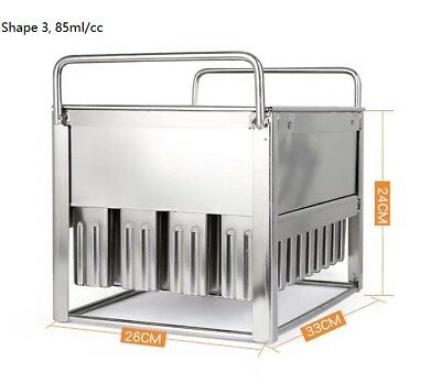 Commercial popsicle molds ice cream molds  reuseable 6 different size to select - Fresh Stock Dated February 2026