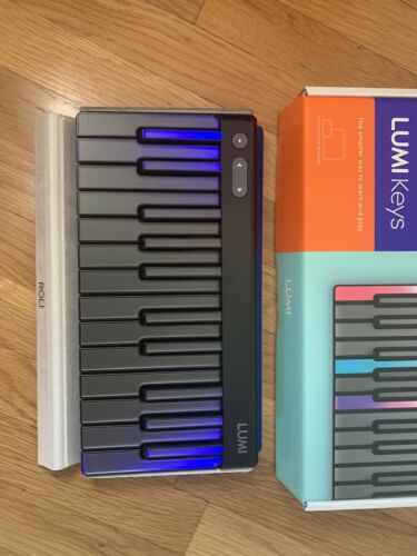 Roli Lumi Keys Illuminated Keyboard with Blue Snapcase - Fresh Stock Dated December 2025
