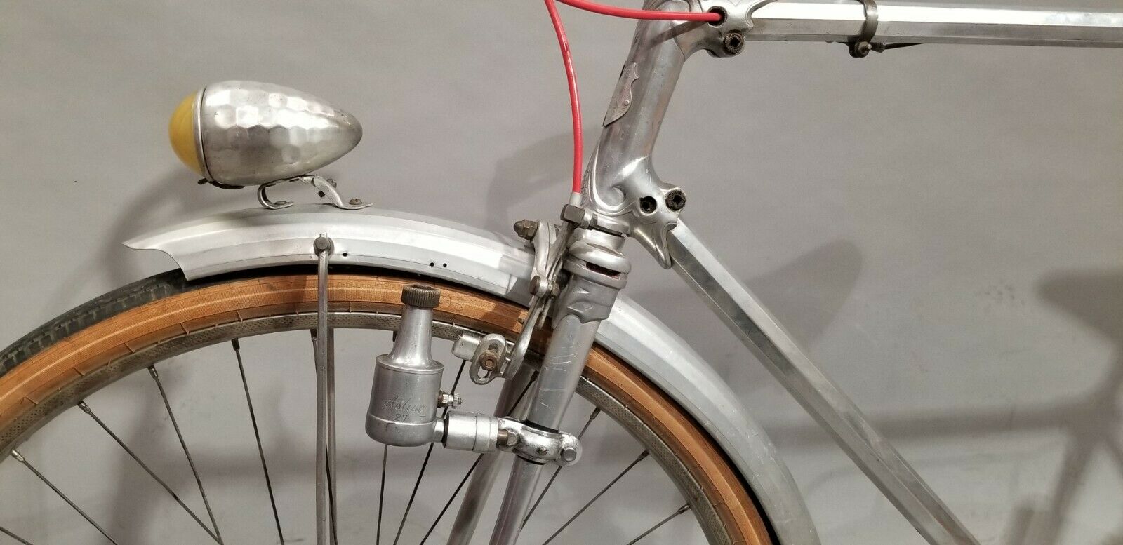 Carminargent Bicycle Alum. 1940's French cruiser 650B Simplex Stronglight Lefol - Fresh Stock Dated December 2025