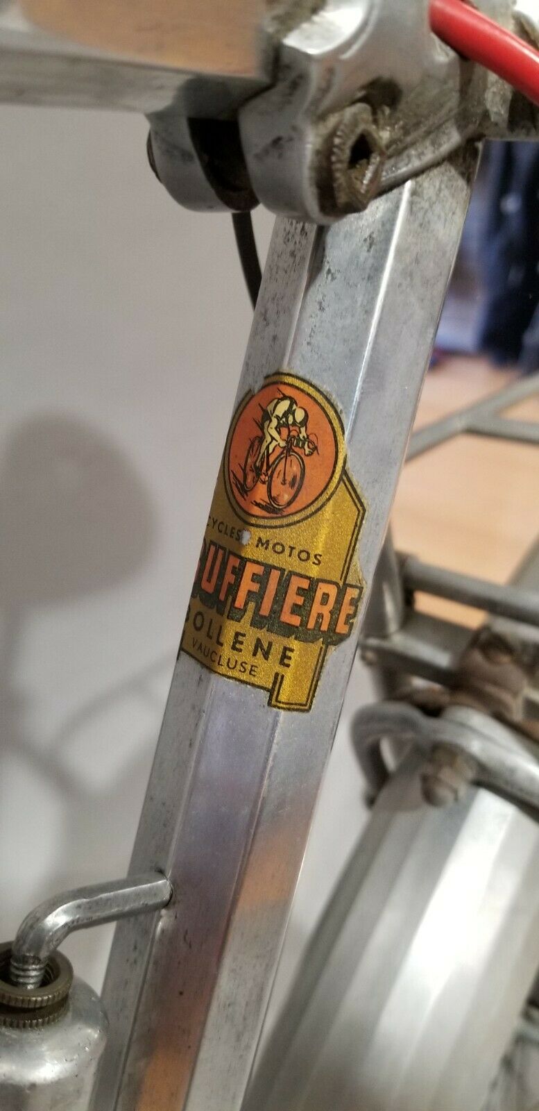 Carminargent Bicycle Alum. 1940's French cruiser 650B Simplex Stronglight Lefol - Fresh Stock Dated December 2025