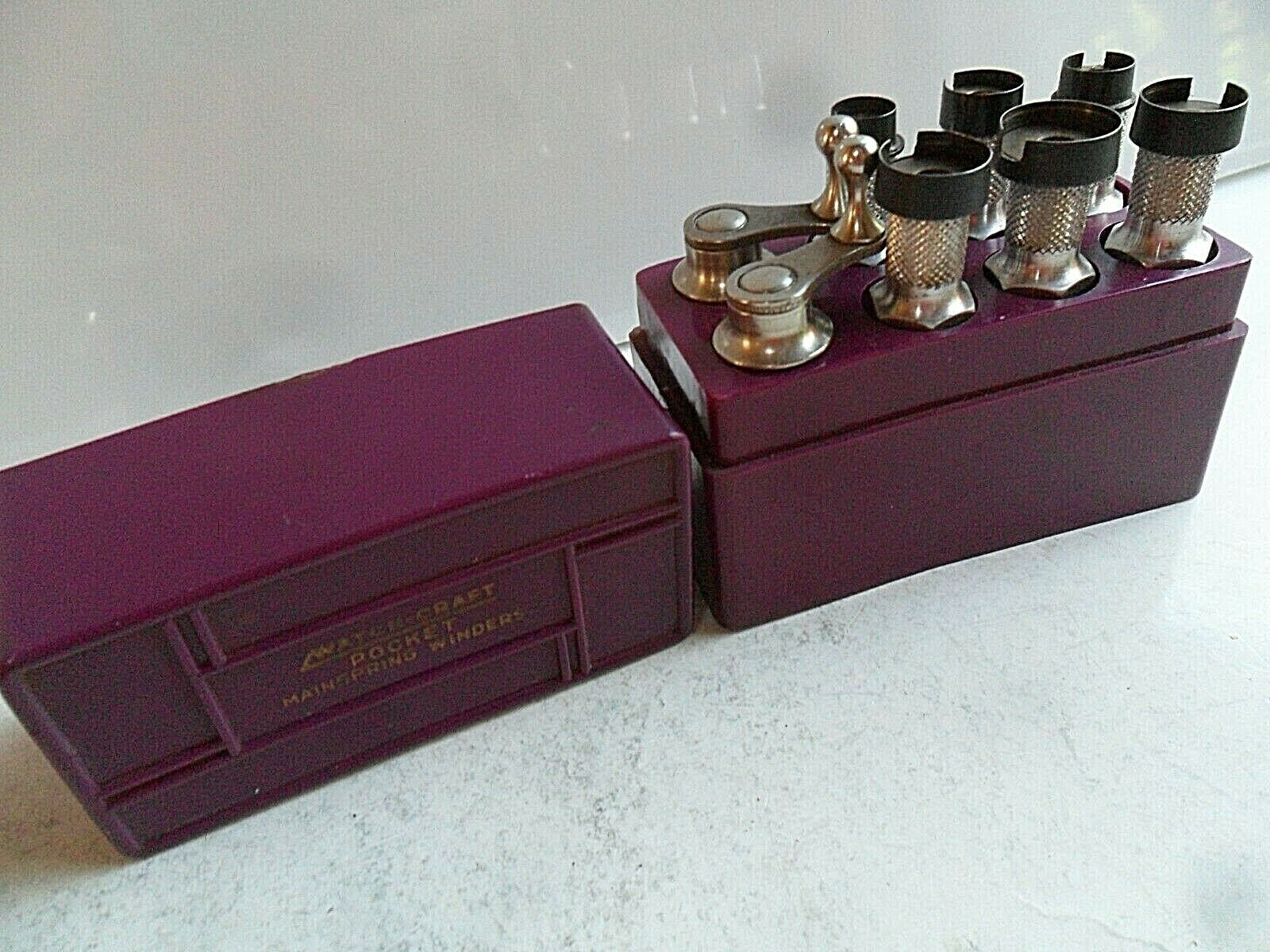 Vintage Watch-Craft Pocket Watch Mainspring Winders Tool Set Watchmaker - Fresh Stock Dated December 2025