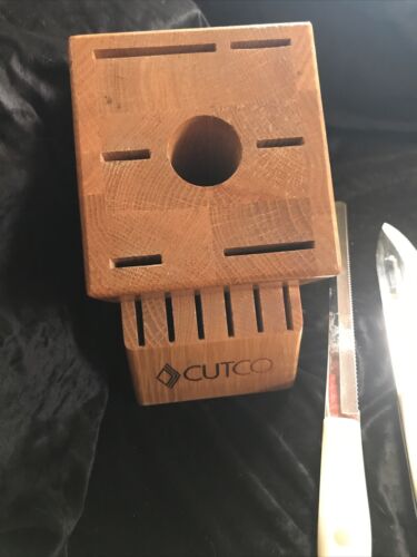 Cutco Knife Set - Pearl White handles 13 Pieces Including Block & 5 Stake Knives - Fresh Stock Dated January 2026