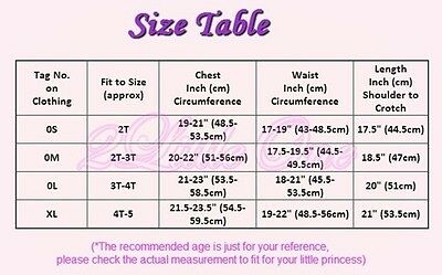 Girl Rosettes Ballet Tutu Dance Costume Fairy Fancy Dress Leotard Size 2T-5 #019 - Fresh Stock Dated December 2025