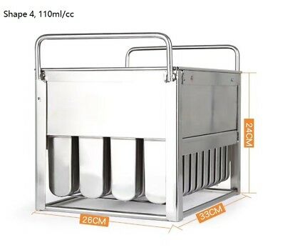 Commercial popsicle molds ice cream molds  reuseable 6 different size to select - Fresh Stock Dated February 2026
