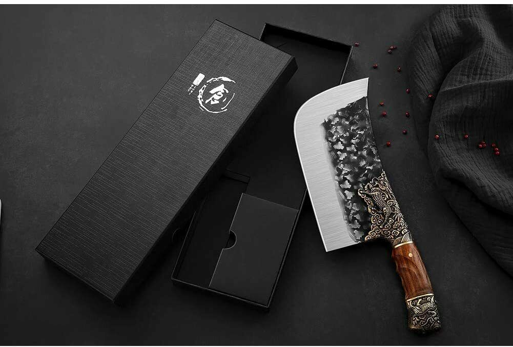 Kitchen Knife Chef Cutlery Steak  Professional Cleaver Butcher Sharp Meat Knives - Fresh Stock Dated January 2026