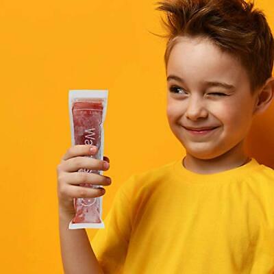 Disposable Ice Popsicle Molds Pop Bags Pouch with Zip Seals & Funnel 150 Pcs DIY - Fresh Stock Dated February 2026
