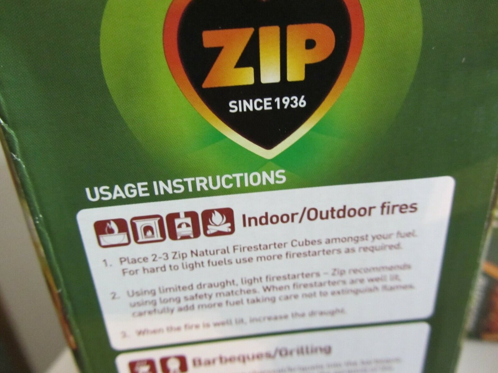 Lot (3) 24-pack ZIP natural firestarter 100% wax wood outdoor/indoor = 72 cubes! - Fresh Stock Dated December 2025