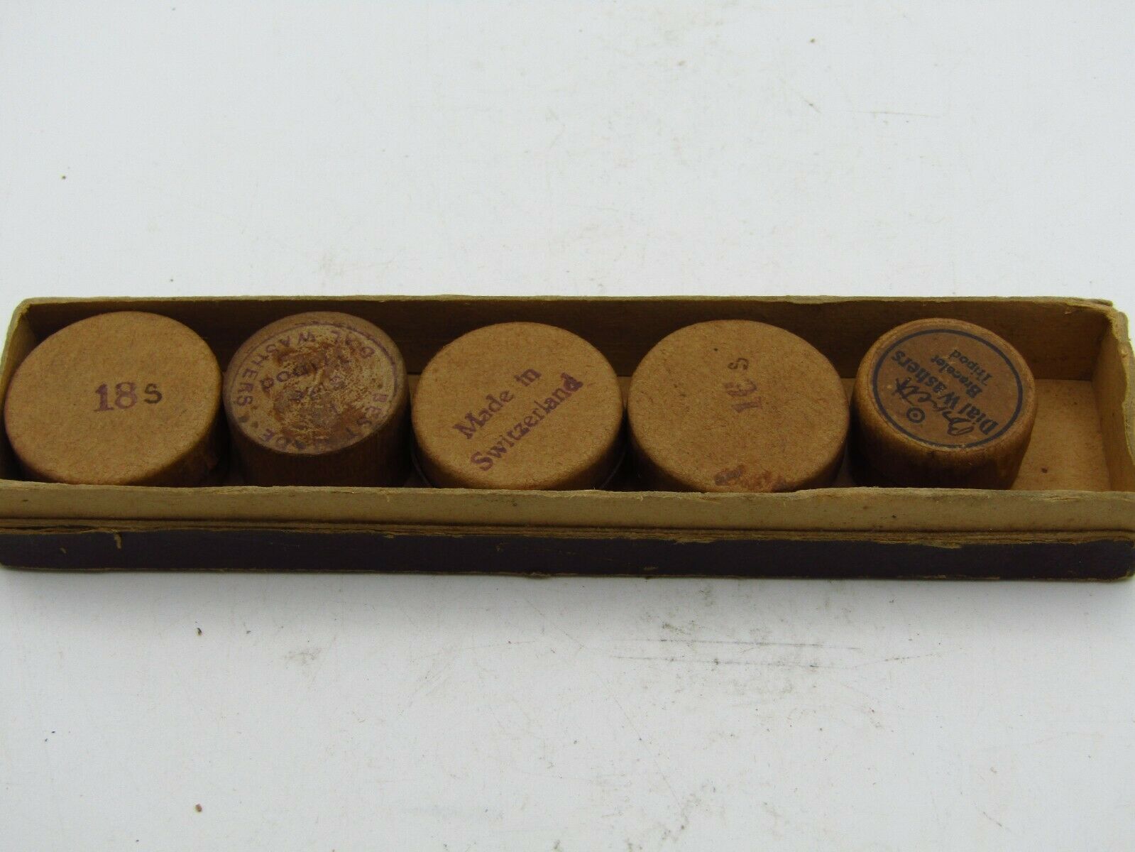 SET OF TRIPOD & BRACELET DIAL WASHERS SIZES 12s 16s & 18s FOR WATCHMAKERS w2 - Fresh Stock Dated December 2025