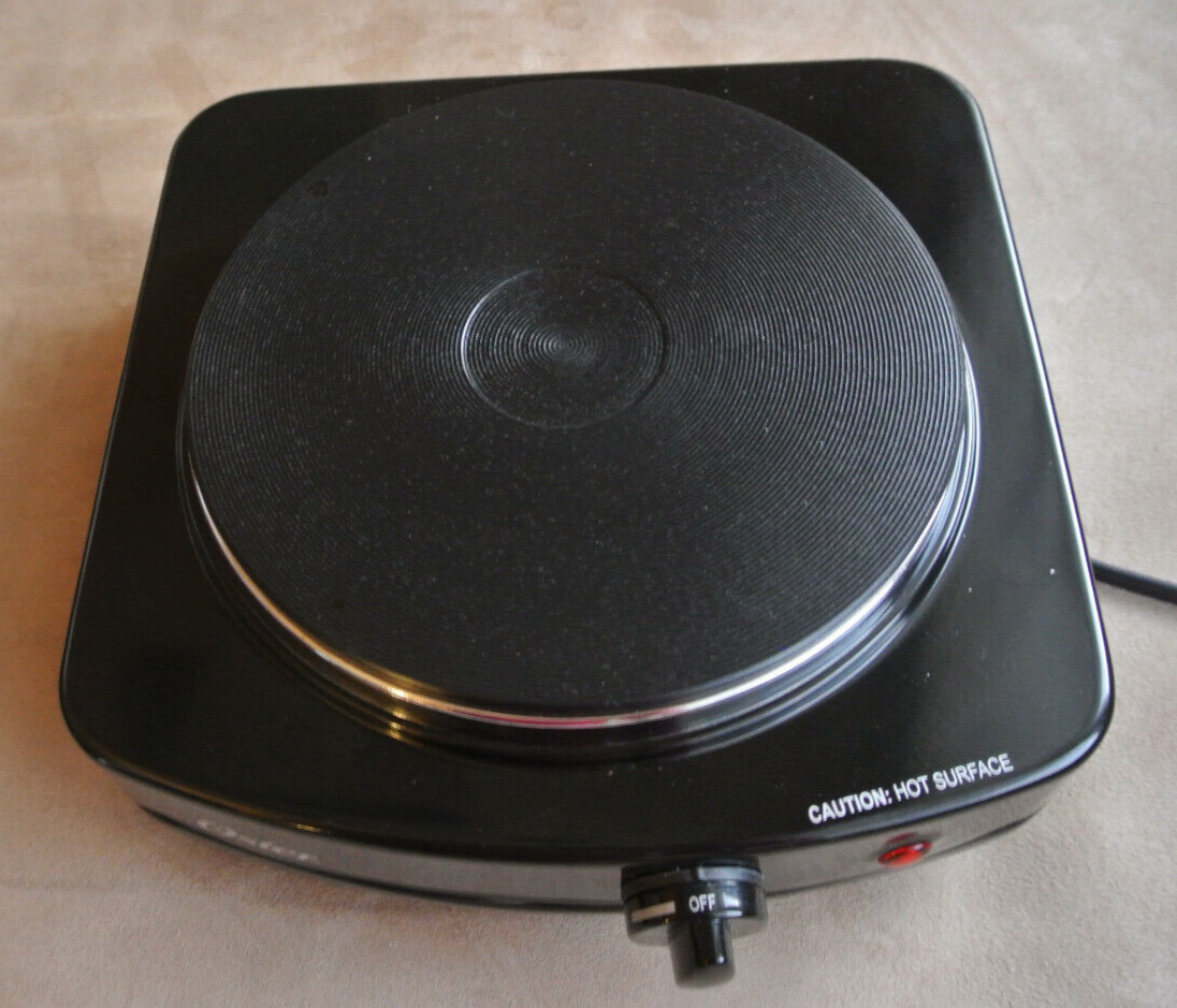 Oster Table Stove 1 Burner Model CKSTSB 100-B Black - Excellent Condition - Fresh Stock Dated February 2026
