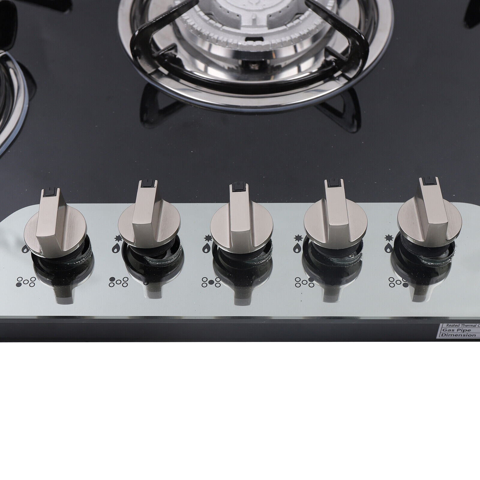 Kitchen Gas Cooktop Stove Top 5 Burners Cooktop Built-In LPG/NG Gas Stove Home - Fresh Stock Dated February 2026