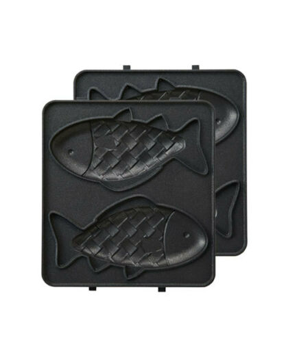 PEANUTS BRUNO hot sandwich maker single plate set fish plate set Japan - Fresh Stock Dated February 2026