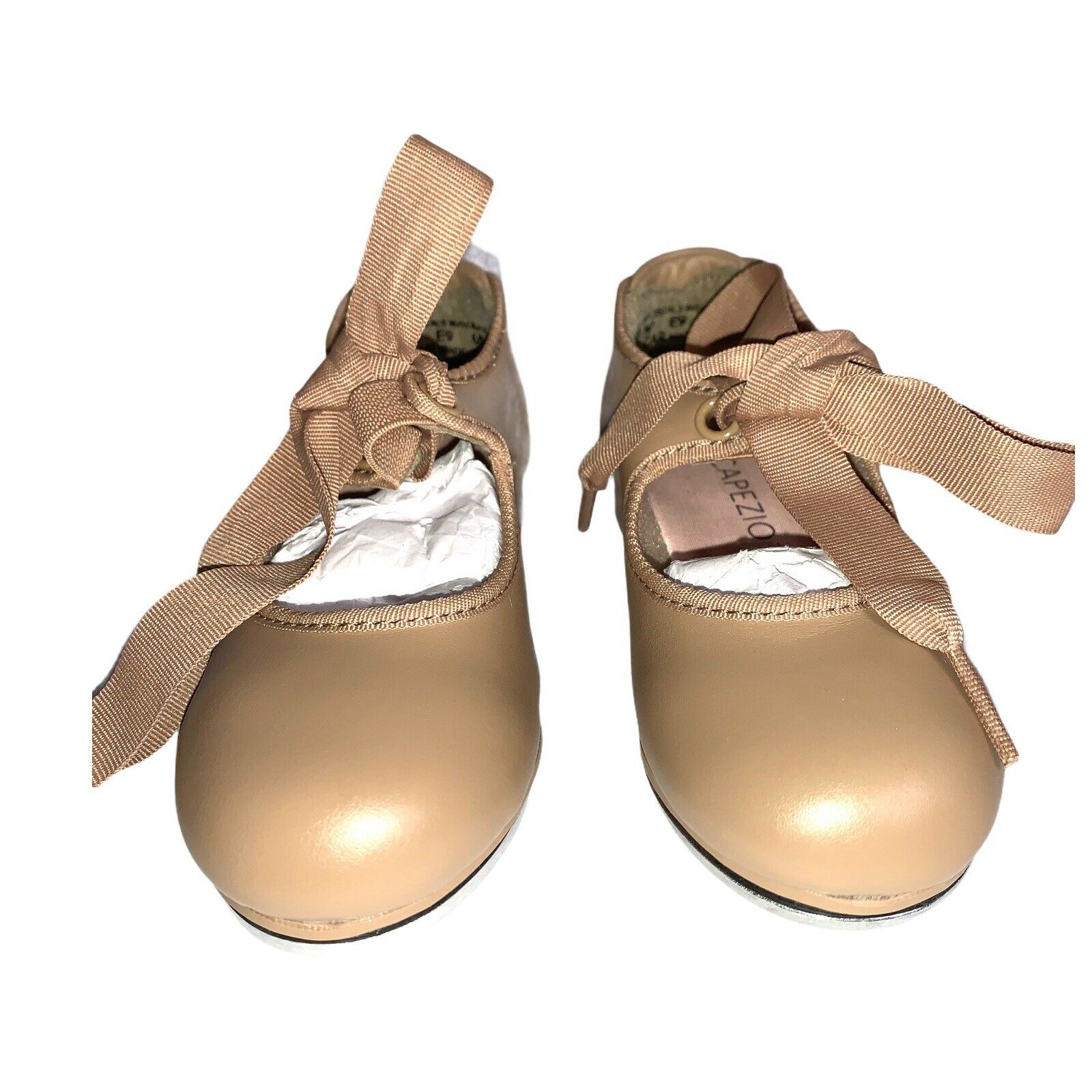 Capezio Toddler Size 8W Jr. Tyette Tap Shoe Caramel N625C - Fresh Stock Dated December 2025