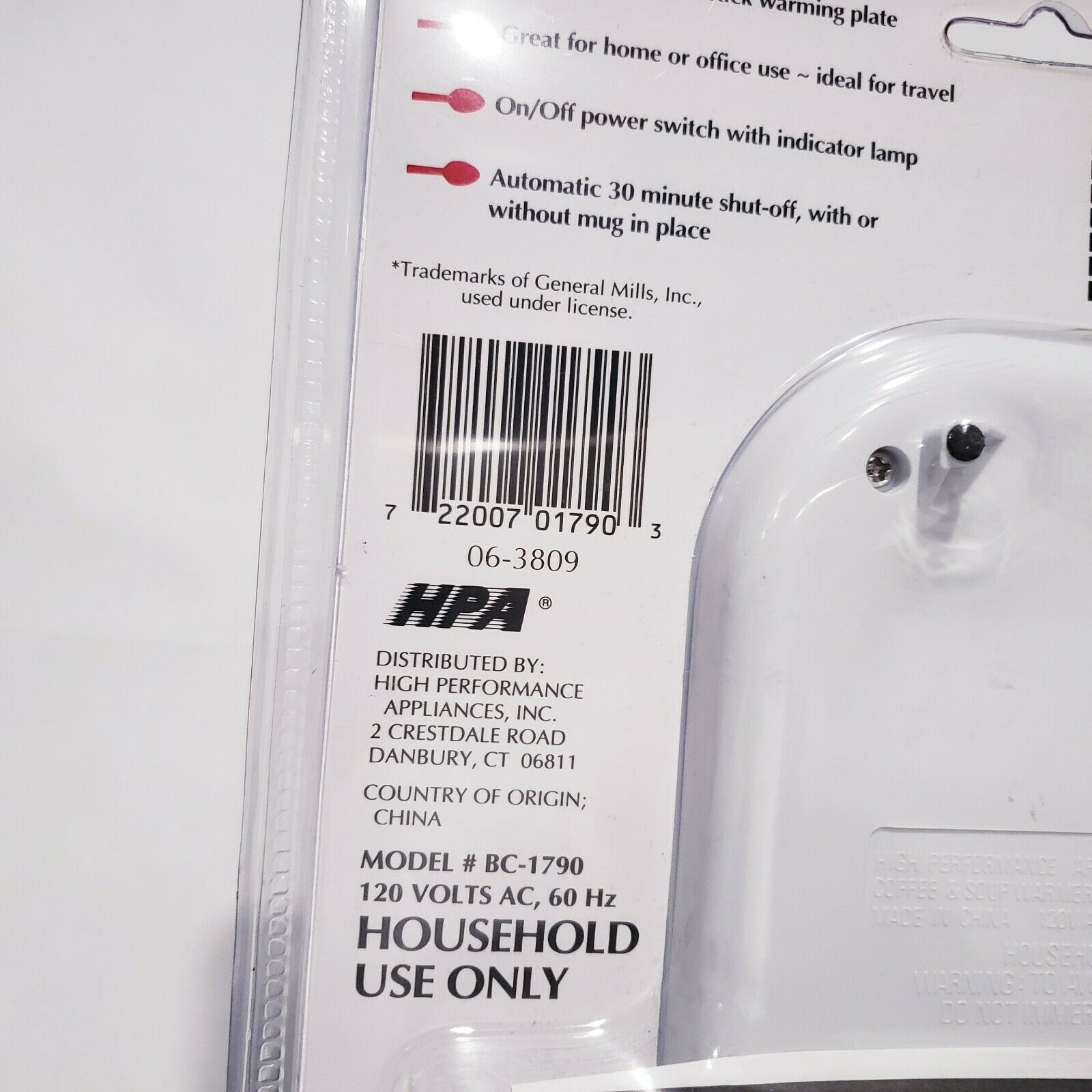 Betty Crocker Coffee and Soup Warmer BC-1790 - Fresh Stock Dated February 2026