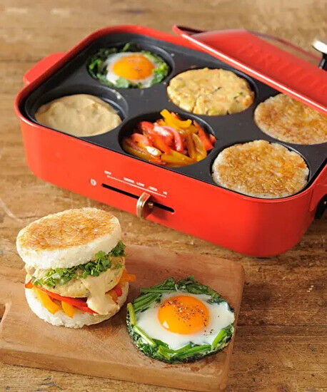 BRUNO Option Plate Set of 3 Plates for Compact Hot Plate ctm24 165 - Fresh Stock Dated February 2026