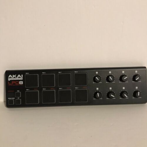 AKAI Professional LPD8 Laptop Pad Controller With USB Cable Tested Works - Fresh Stock Dated December 2025