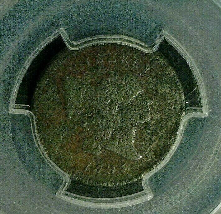 1795 1/2 CENT LETTERED EDGE PCGS F12 ENVIRONMENTAL DAMAGE    (442) - Fresh Stock Dated December 2025