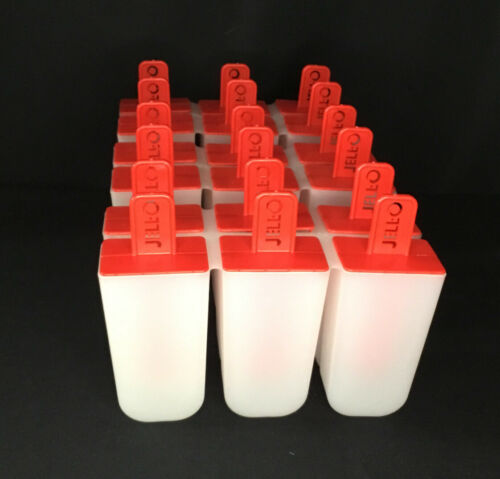 Jello Frozen Popsicle Molds Homemade Ice Cream Pudding Pop Reusable Tray 3-Sets - Fresh Stock Dated February 2026