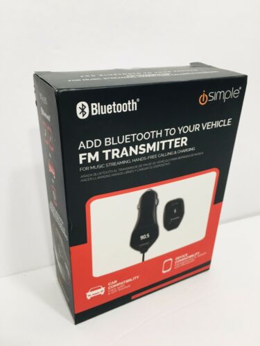 iSimple Bluetooth FM Transmitter Modulator BT43is Hands Free Calling And Charger - Fresh Stock Dated December 2025