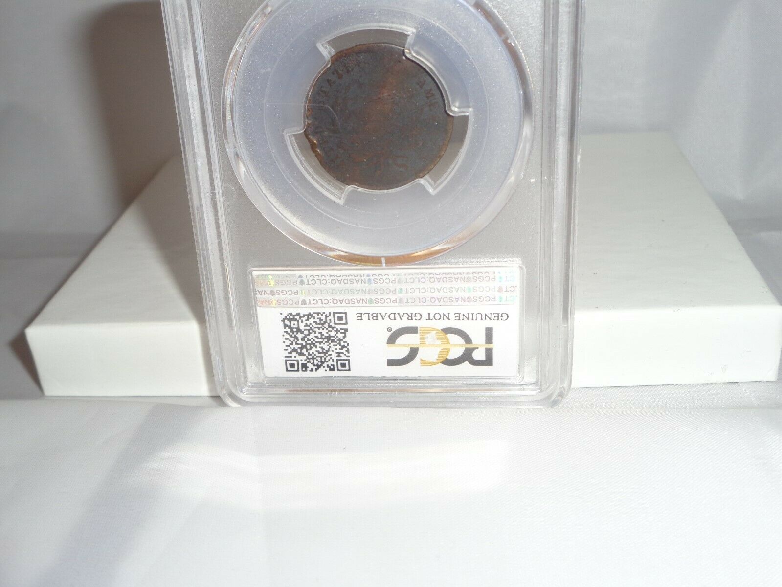 1797 1/2c Liberty Cap Half Cent Coin PCGS Genuine Damage G Detail Plain Edge - Fresh Stock Dated December 2025