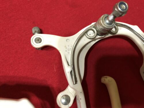 DIA COMPE BULLDOG WHITE BRAKE CALIPERS LEVERS OFF A 1993 DYNO AIR OLD SCHOOL BMX - Fresh Stock Dated December 2025