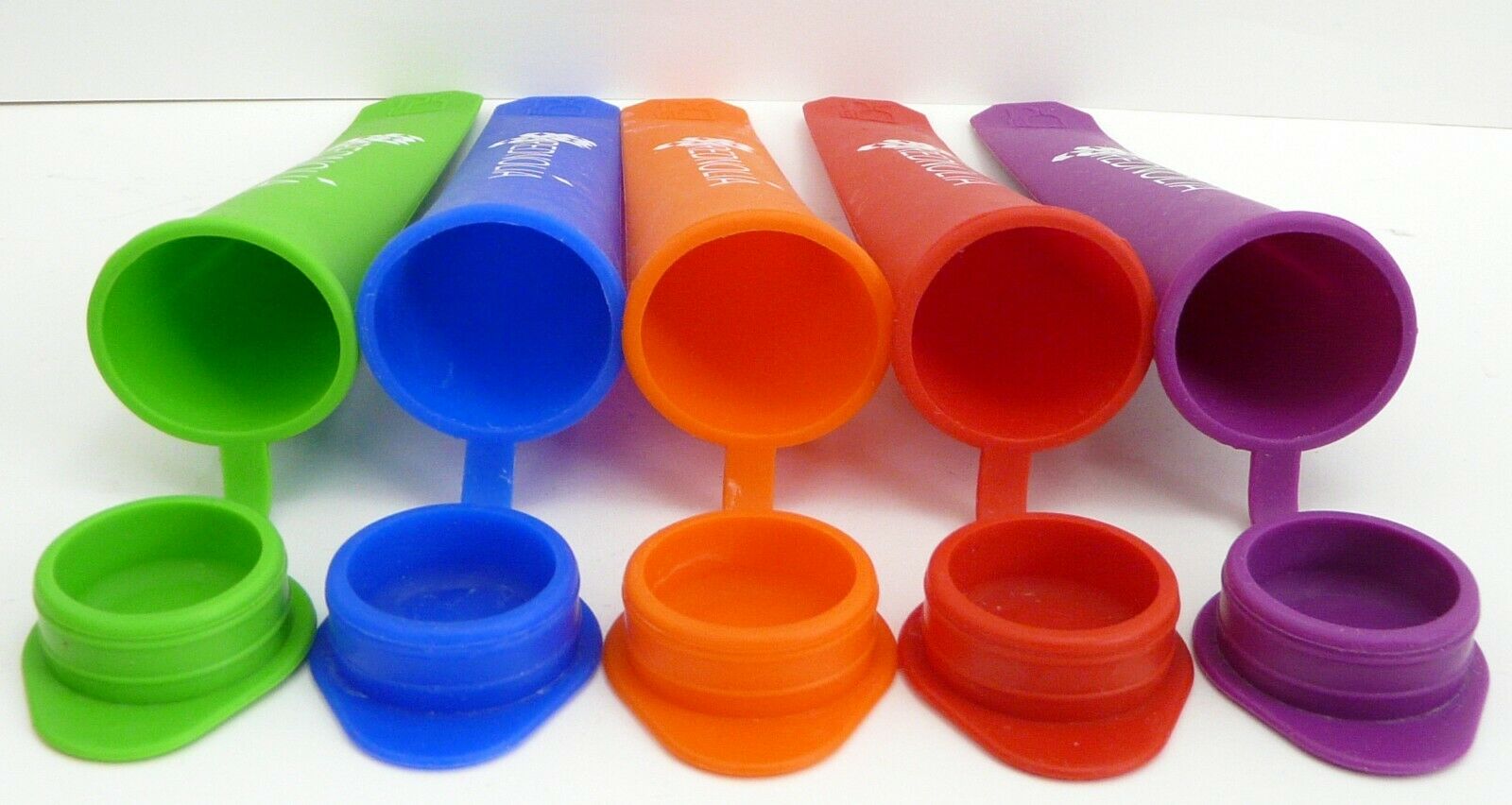 Rednolia Silicone Popsicle Molds and Ice Pop Maker with Attached Lids Set of 5 - Fresh Stock Dated February 2026