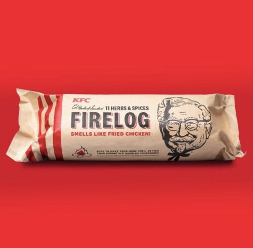 KFC Limited Edition 11 Herbs and Spices Firelog by Enviro-log - Fresh Stock Dated December 2025