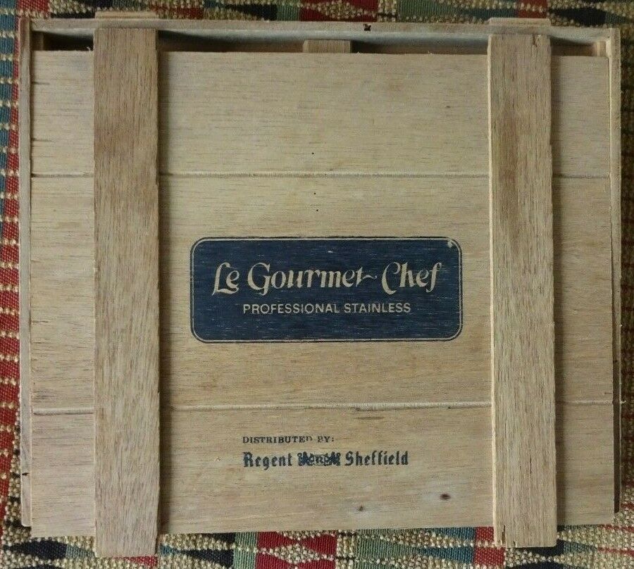 6 Regent Sheffield Le Gourmet Chef Stainless Knives Wood Handles in Box JAPAN - Fresh Stock Dated January 2026