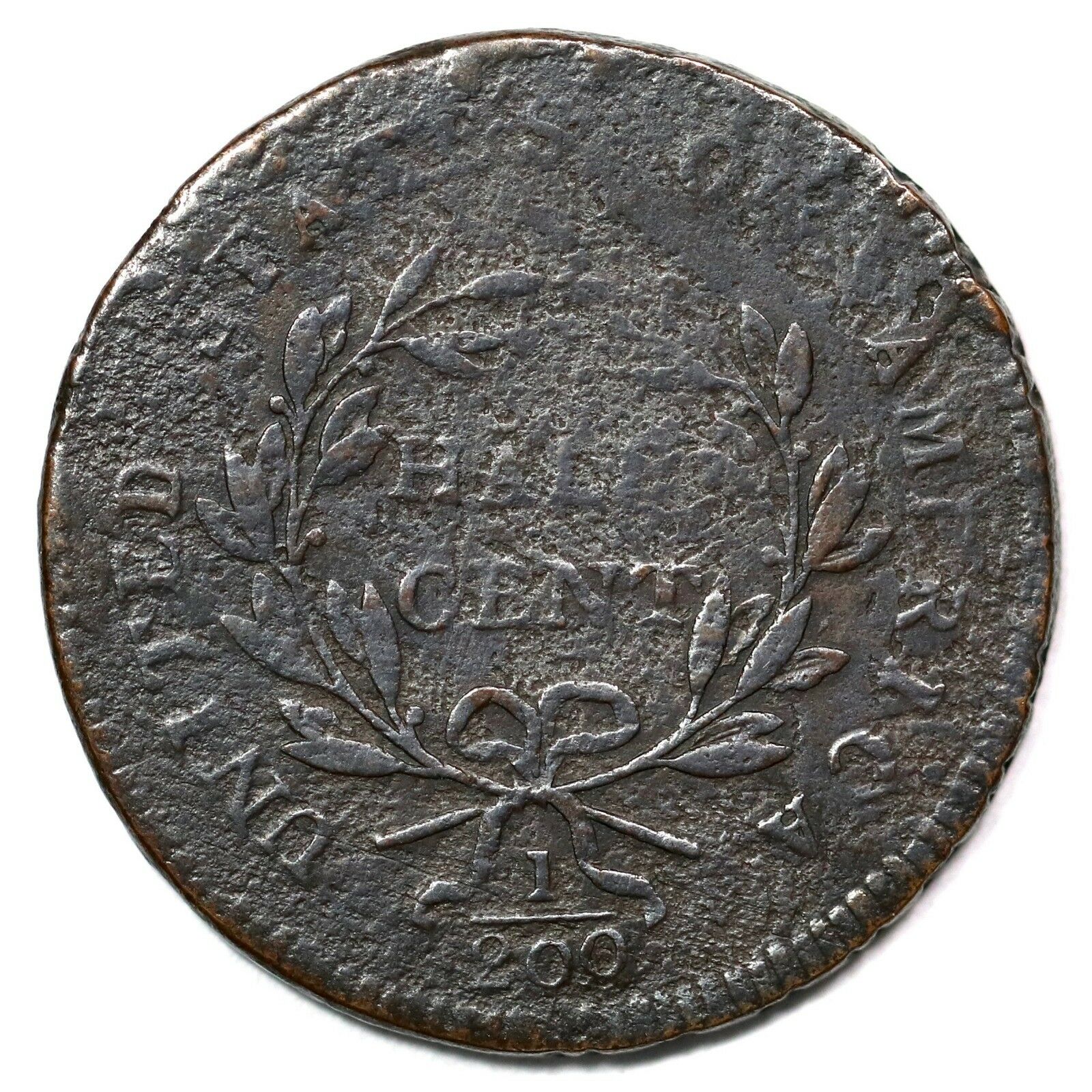 1797 C-3b R-4 Low Head Lettered Edge Liberty Cap Half Cent Coin 1/2c - Fresh Stock Dated December 2025