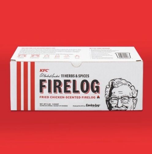 KFC Limited Edition 11 Herbs and Spices Firelog by Enviro-log - Fresh Stock Dated December 2025