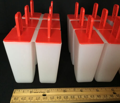 Jello Frozen Popsicle Molds Homemade Ice Cream Pudding Pop Reusable Tray 3-Sets - Fresh Stock Dated February 2026