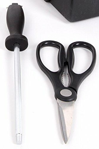 22 Piece Premium Kitchen Knife Set With Wooden Block Stainless Steel Cutlery - Fresh Stock Dated February 2026