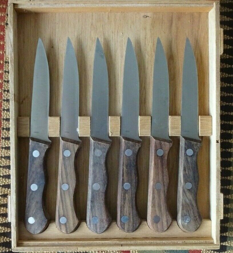 6 Regent Sheffield Le Gourmet Chef Stainless Knives Wood Handles in Box JAPAN - Fresh Stock Dated January 2026
