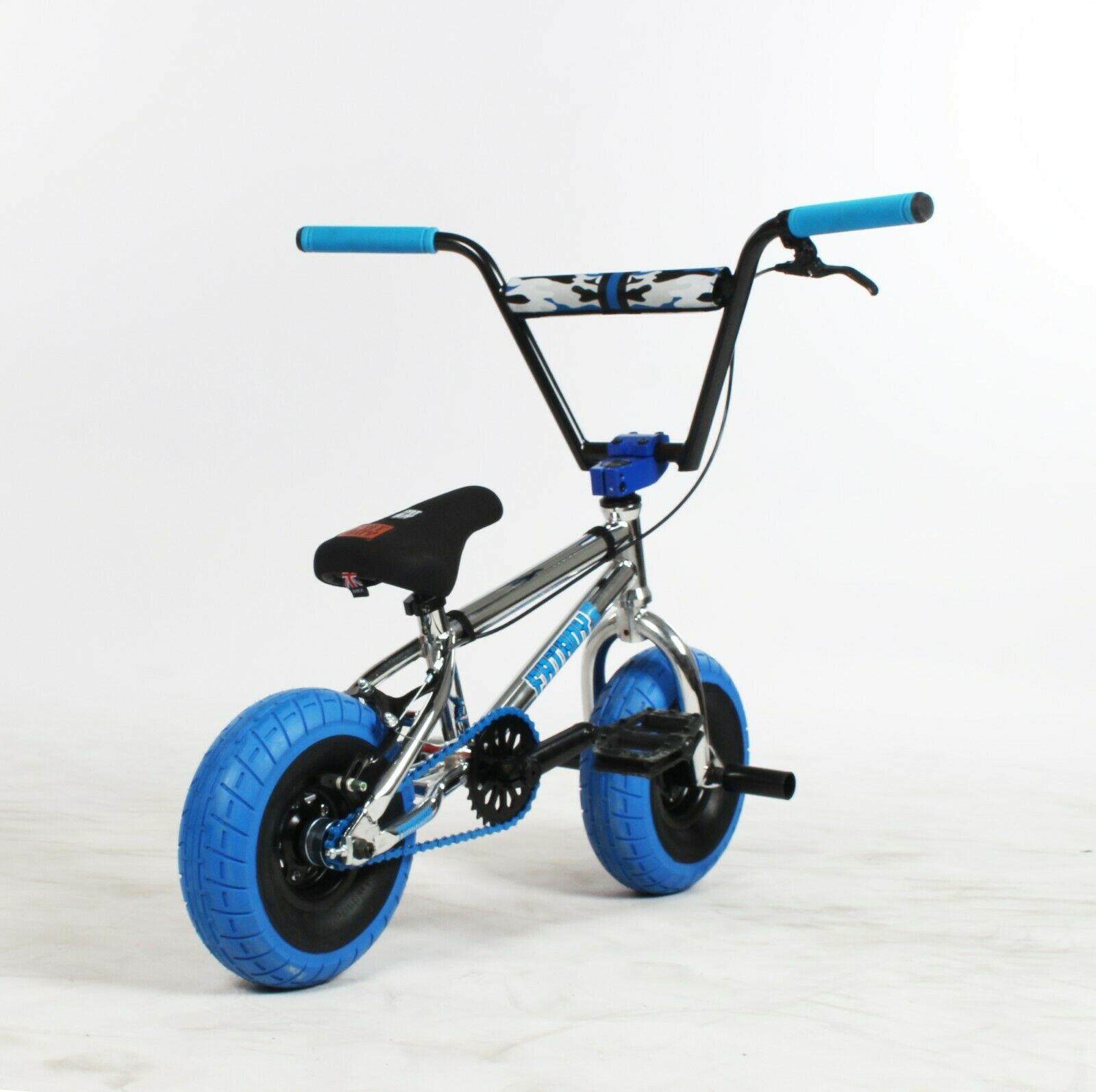 Fatboy Mini BMX Pro Tomahawk Chrome Blue Freestyle Bike 3-pc crank All New 2021 - Fresh Stock Dated December 2025
