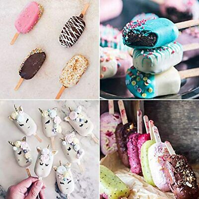 Ozera (Upgraded) 2 Pack Large Popsicle Molds, 4 Cavities Homemade Ice Cake White - Fresh Stock Dated February 2026