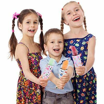 Set of 8 Popsicle Holder Bags - Neoprene Insulator Ice Pop Sleeve Set Popsicl... - Fresh Stock Dated February 2026