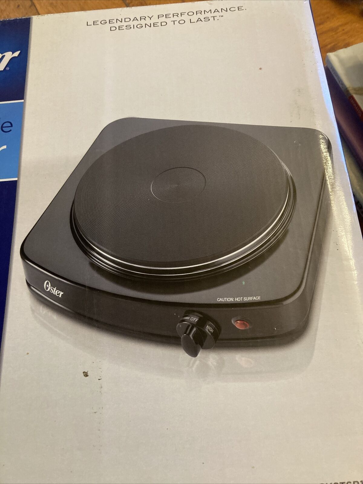 OSTER Single Burner Table Stove, Blk, Adjustable 900 Watts CKSTSB100-B New! - Fresh Stock Dated February 2026