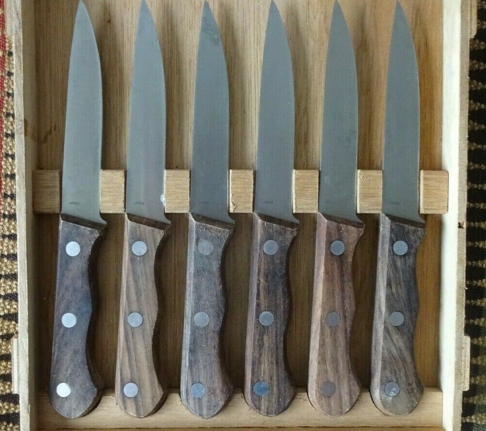 6 Regent Sheffield Le Gourmet Chef Stainless Knives Wood Handles in Box JAPAN - Fresh Stock Dated January 2026
