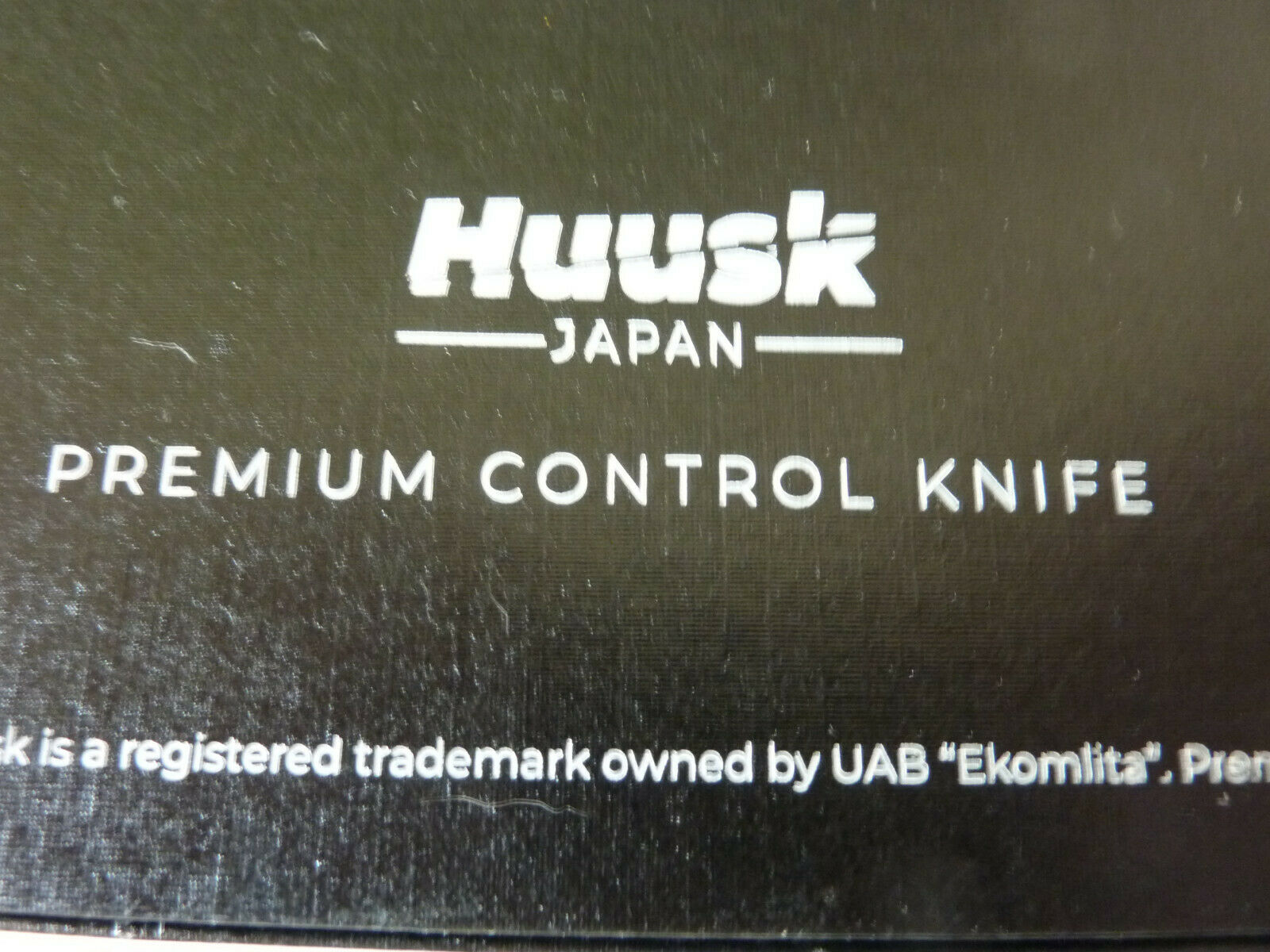 HUUSK HANDMADE PERFECTLY BALANCED JAPANESE STEEL PREMIUM CONTROL KNIFE W/SHEATH - Fresh Stock Dated January 2026