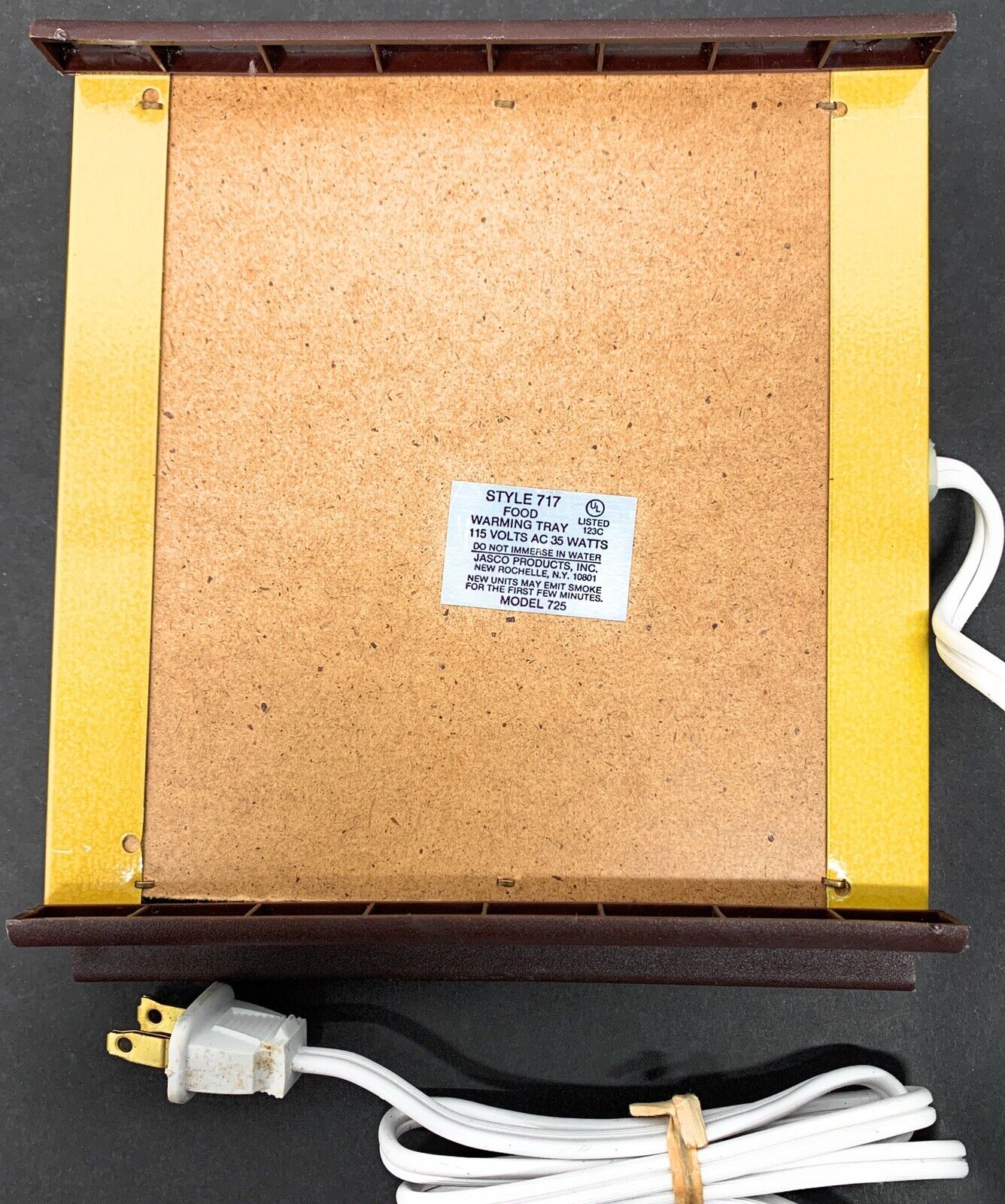 Jasco Electric Food Warming Tray Style 717 Model 725 Hot Spot Hot Plate Kitchen - Fresh Stock Dated February 2026