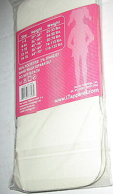 FRENCH TOAST - 1 PAIR IVORY / OFF WHITE FOOTED TIGHTS-SIZE 1-3  29